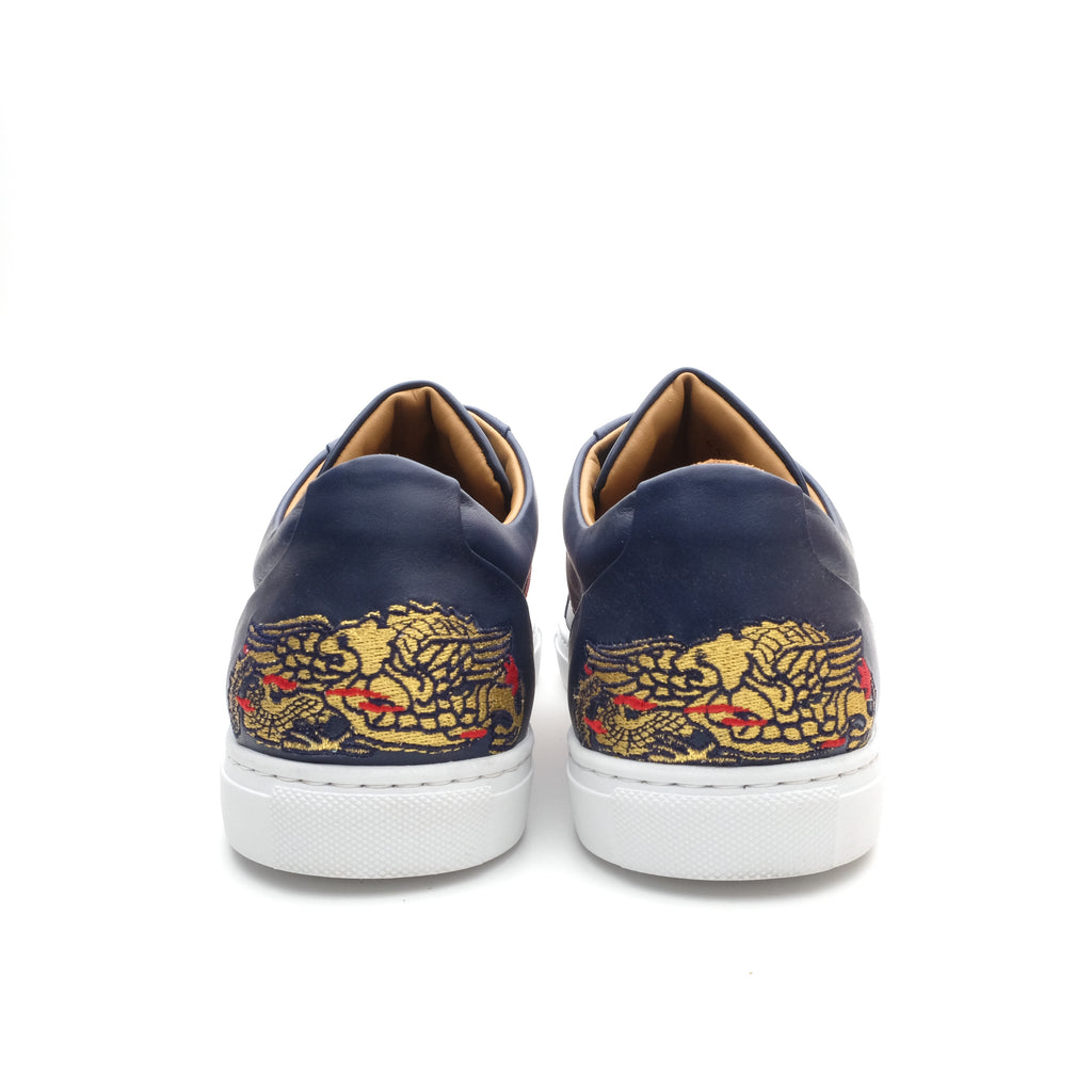 [Pre-Order] ACS x Heirloom by Josh Leong Low Top Court Sneaker in Blue Smooth Calf Leather
