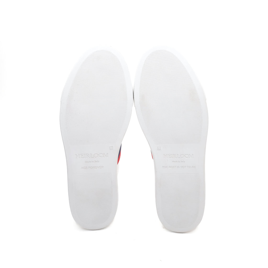 [Pre-Order] ACS x Heirloom by Josh Leong Low Top Court Sneaker in White Smooth Calf Leather